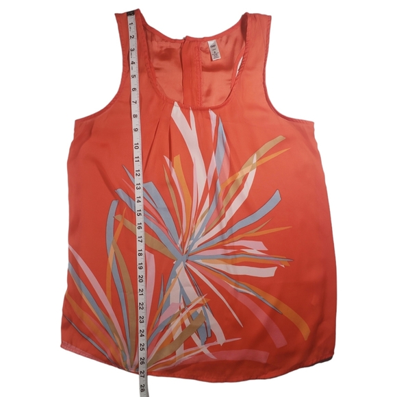 Gap Sleeveless Orange Flowy Top Size Small - Picture 7 of 8